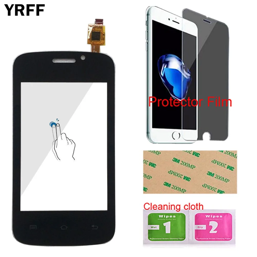 YRFF мобильный сенсорный экран панель для Fly IQ239 IQ 239 сенсорный экран дигитайзер Панель переднее стекло сенсор сенсорный экран защитная пленка