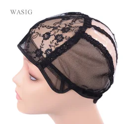 1 Pc Black ,Blonde  Glueless Wig Cap for Making Wigs With adjustable strap for weave wig women hairnets easy cap