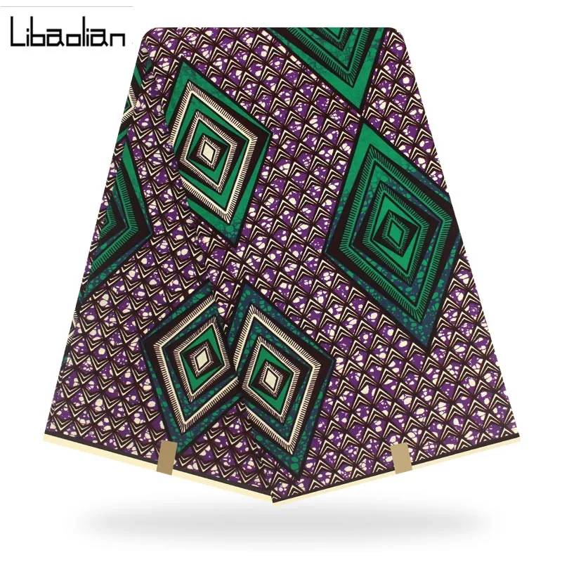 

veritable cotton wax guaranteed real wax fabric high quality pagne wax prints 6yards african ankara sewing fabric F96-17
