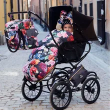2016 Luxury french floral Sleeping Bag for winter / Baby Outdoor Stroller Bunting Universal Footmuff- Excellent Condition
