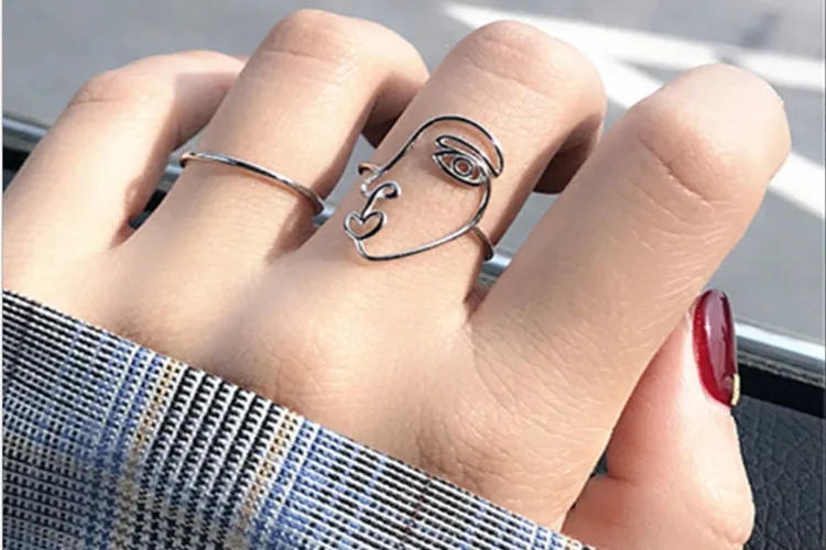 Новинка, милое забавное большое кольцо Anel Masculino Anel, настоящее кольцо из стерлингового серебра 925 пробы для женщин, ювелирное изделие, подарок