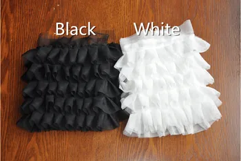 

20cm Width Children's bitter fleabane skirt yarn accessories lace trim Five layers of ruffles lace fabric 3yards/lot