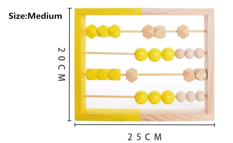 Нордический стиль натуральный деревянный счеты с бисером ремесло Детские Обучающие Игрушки для раннего развития скандинавский стиль Декор детской комнаты