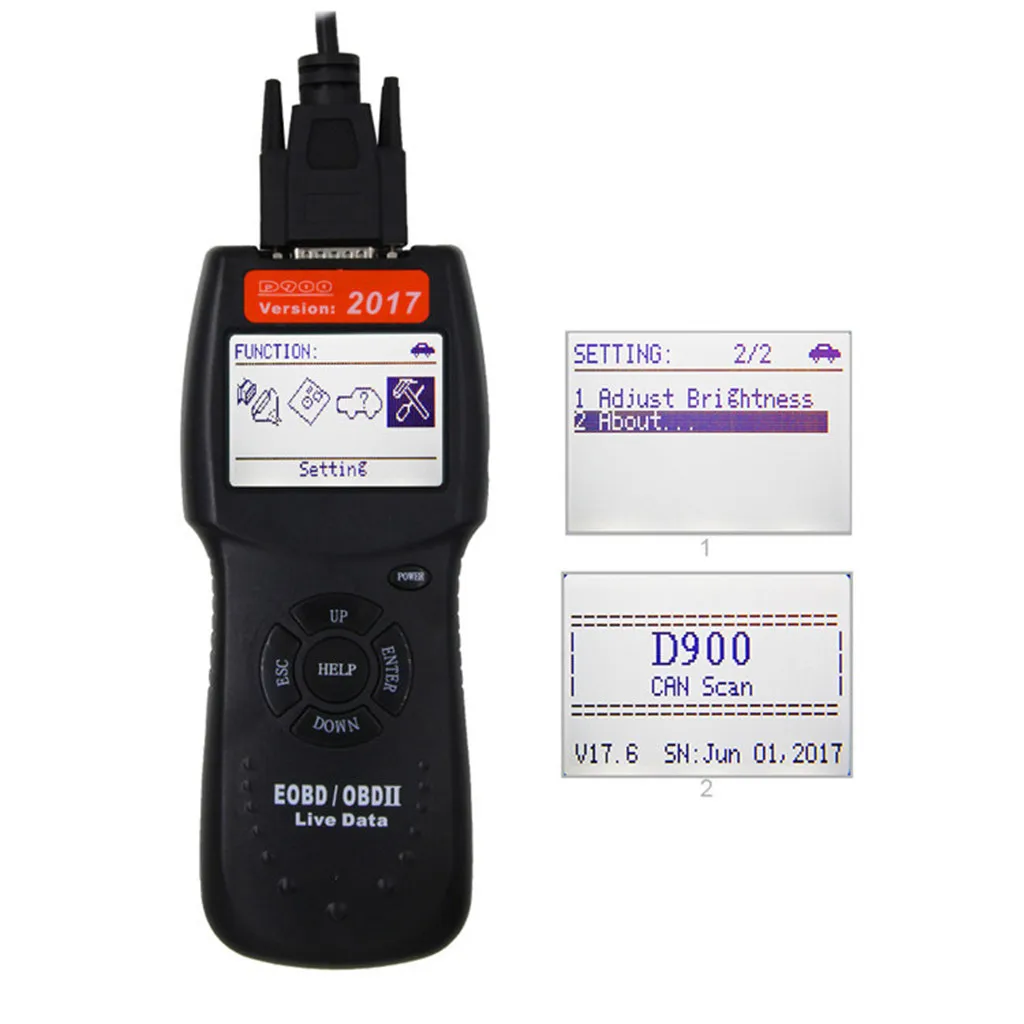 Сканер OBD Автомобильный диагностический инструмент KONNWEI KW680 считывание четких кодов ошибок русский OBD2 автомобильный сканер CB