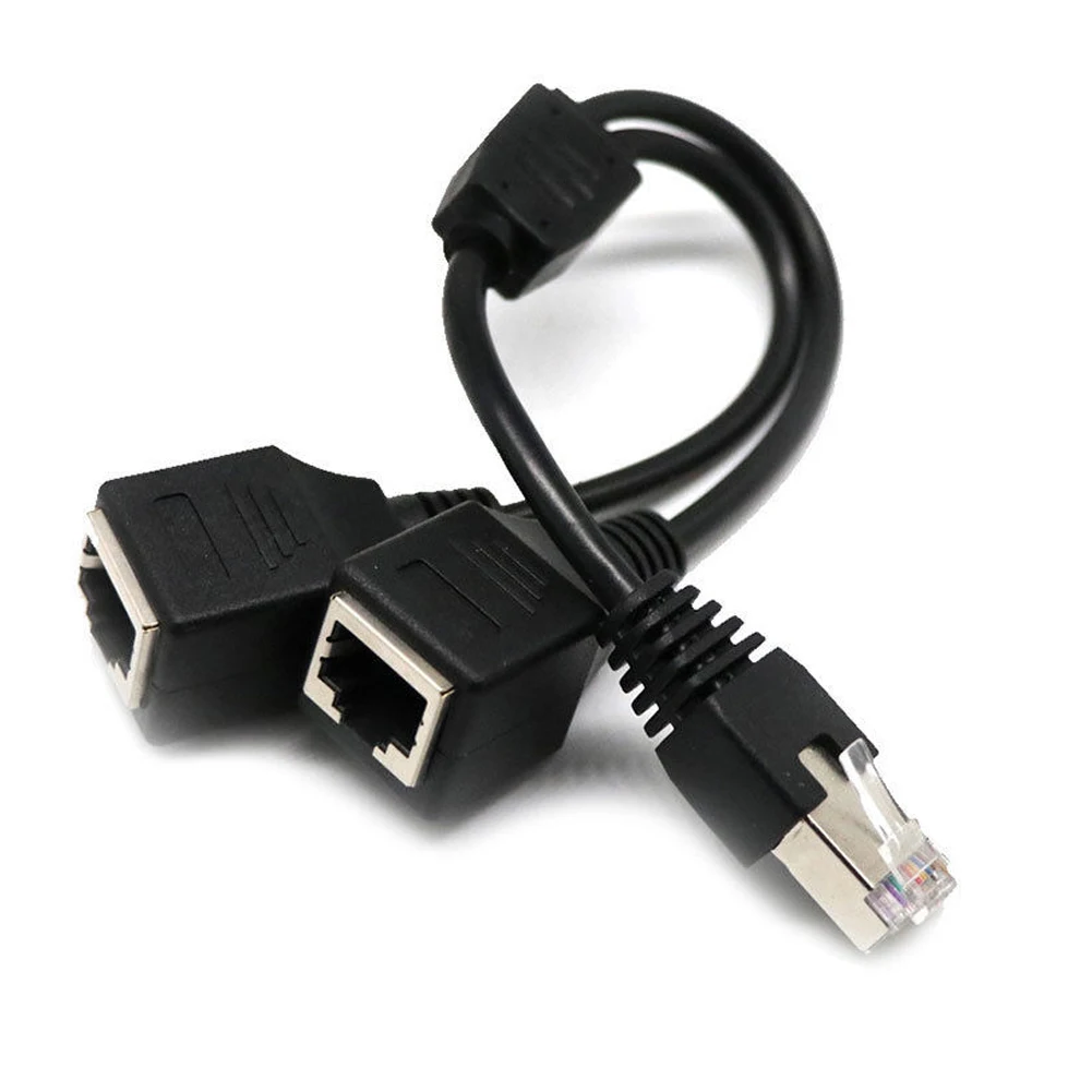 Ethernet Splitter адаптер 0,3 M ноутбук профессиональные Ethernet сетевой адаптер с Сетевой удлинитель кабеля