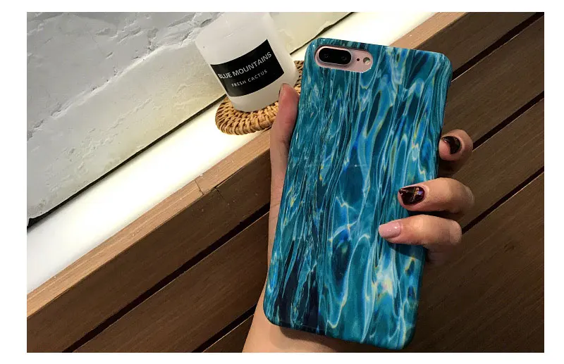 Water Glossy Phone Case For iPhone 6 7 8 Plus Case Cover For iPhone 6 Plus 7Plus 8Plus 6 s Plus 6s Cases Coque Capinha Shell TPU (14) - - 