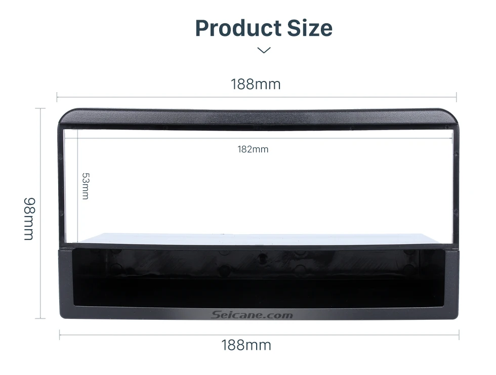 Seicane 182*53 мм установка 1Din автомобиля Радио панель рамка Комплект для 1998 1999 2000 2001 2002 2003-2006 Ford Fiesta Focus