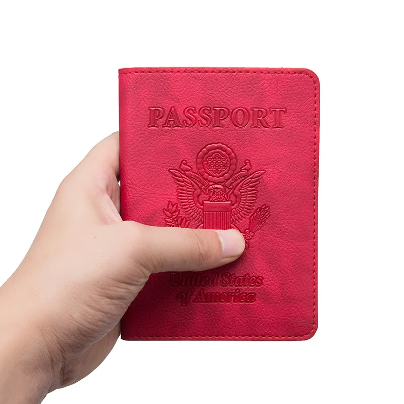 Rfid Блокировка Америка путешествия Обложка для паспорта крышка США Обложка для паспорта бумажник организовать путешествия чехол тонкий Id