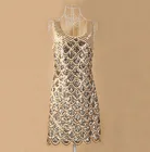 Save 6.3 on Europe new bling-bling dress evening , fashion women's shinning sequin women dresses for party apricot BY88565