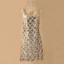 Europe new bling-bling dress evening  fashion women's shinning sequin women dresses for party apricot BY88565