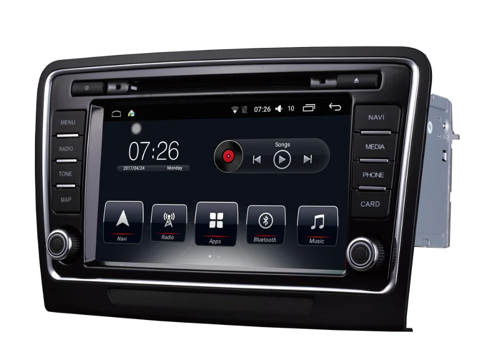 

D-NOBLE 8" Android 7.1 Car DVD Player 2GB/16GB 2 Din Bluetooth WiFi Car Radio Stereo GPS Navigation for Skoda superb 2009-2013