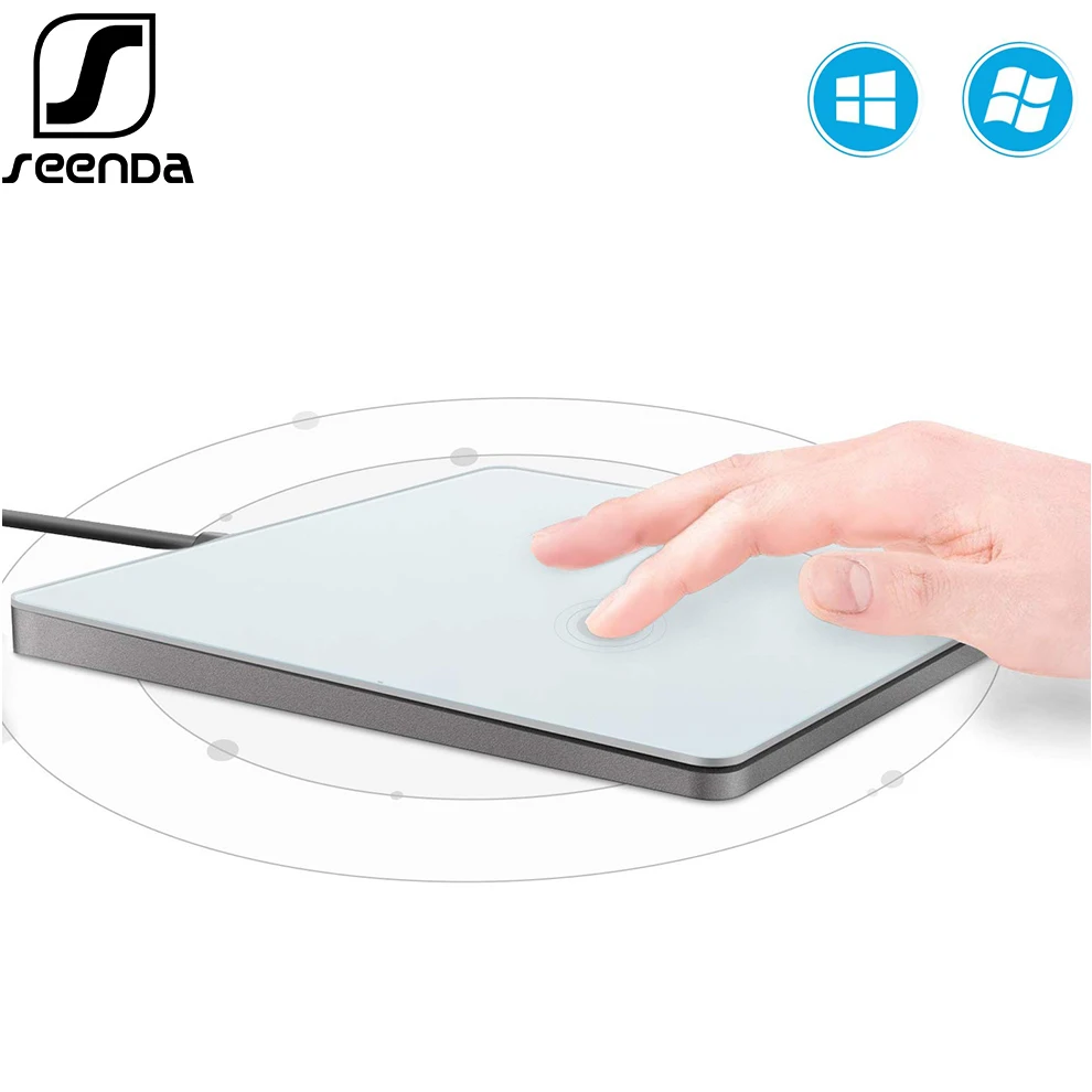 

SeenDa USB Wired Touchpad with Multi-Touch Navigation Wired Trackpad for Windows 7 10 Touch Pad for Desktop Computer Laptop PC