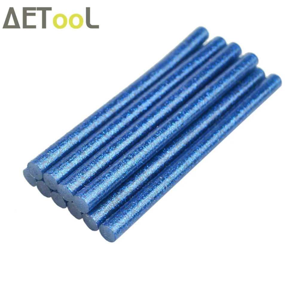 AETool Blue Star Colored 7X100mm Hot Melt Glue Sticks 100MM Hot Glue