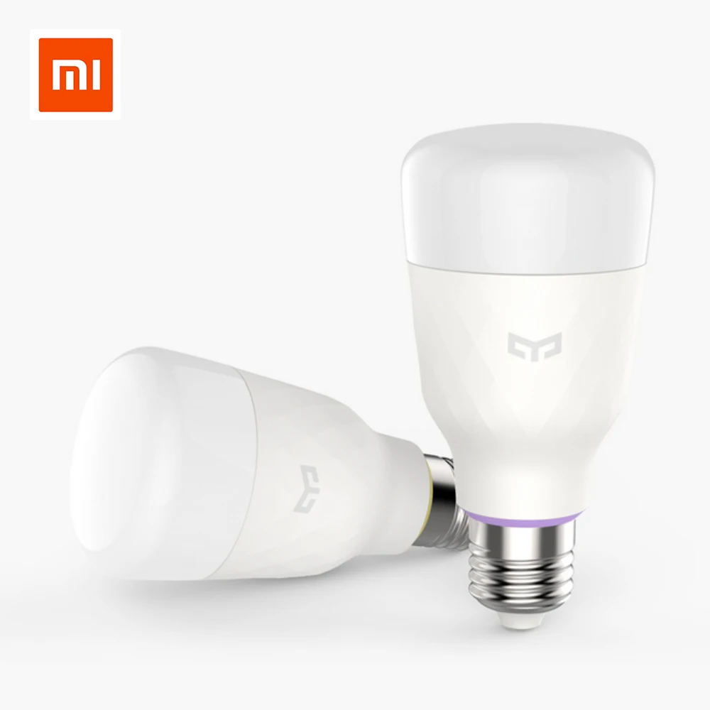 Новая версия оригинал Xiao mi jia Yeelight умный светодиодный цветной лампочка 800 люмен 10