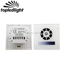 Topledlight бренд Европейский стандарт ЕС низковольтный настенный переключатель сенсорной панели DC12-24V портативные аксессуары для освещения