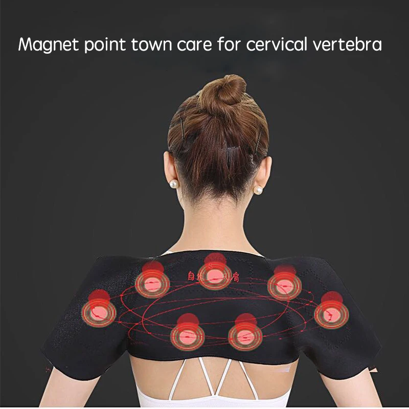 

Oloey Self-heating Back Support Deep Sea Magnets Perform MagneticTherapy on Shoulders to Relieve ShoulderSoreness and Discomfort