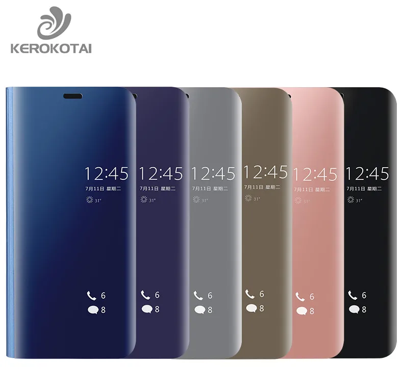 

For Samsung Galaxy S9 S9 Plus S8 S8 Plus S7 Edge Note 8 Mirror Flip Cover Flip Case