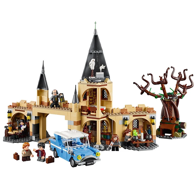 

Building Blocks Harry Magic Movie Series Hogwarts Whomping Willow With Figures Compatible LegoINGly Model Bricks Set Toys