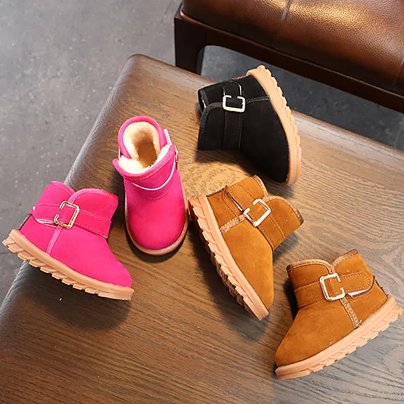 

Kids Baby Shoes Toddler Child Winter Warm Snow Boots Plush Thicker Sole Boys Girls Snow Boots Shoes 1-6Y hot