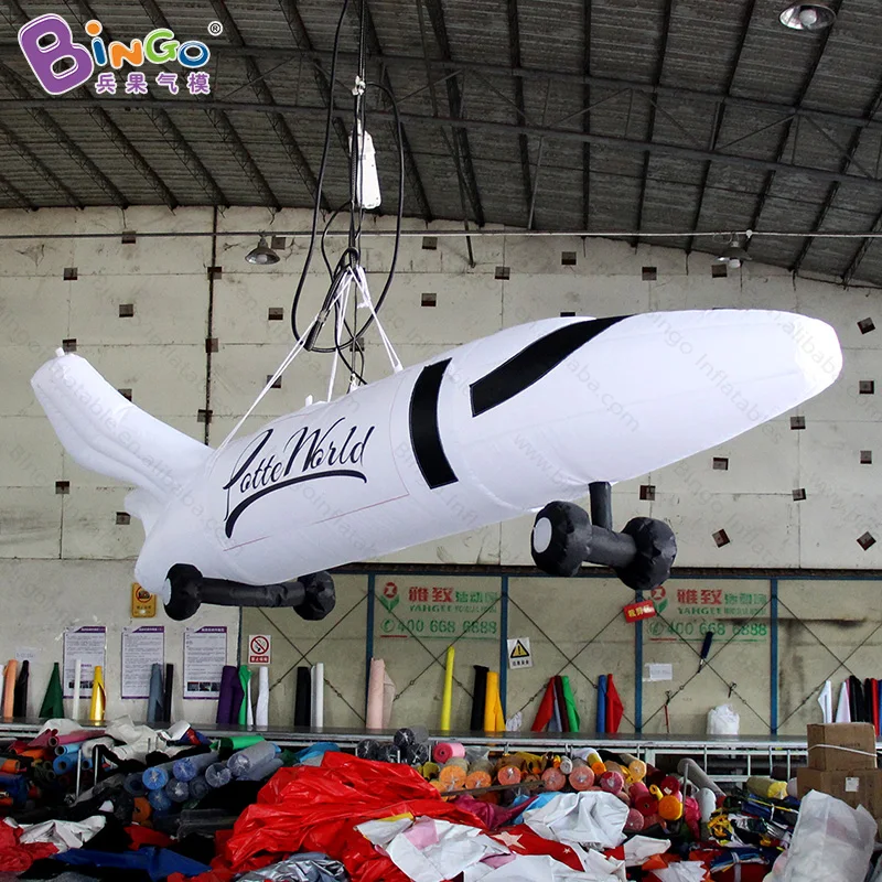 

Free shipping 2.5 meters long giant inflatable plane model for event hanging blow up airplane toys for decoration advertising