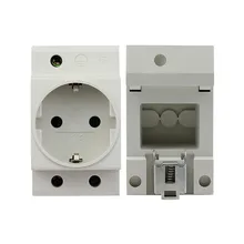 New German standard Rail Mount AC Power Modular Socket 16A 250V AC socket Connector цена New German standard Rail Mount AC Power Modular Socket 16A 250V AC socket Connector цены онлайн