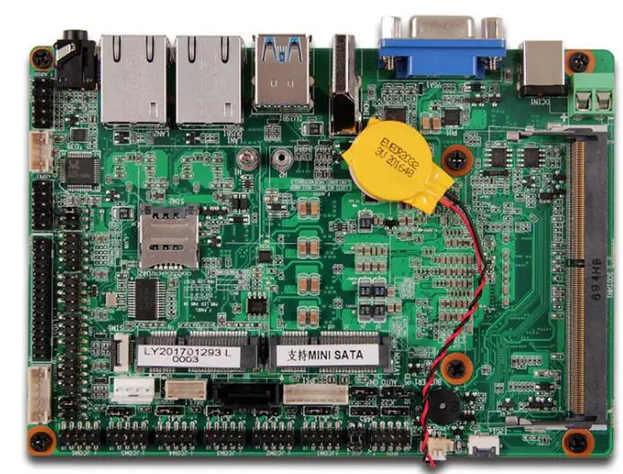 Nuovo Processore Fanless Originale Pentium 3855U Cpu 3.5 "Ipc Sbc Scheda Madre Integrata Mainboard Con 6 * Com 2 * Giga Ntwrk 10 * Usb