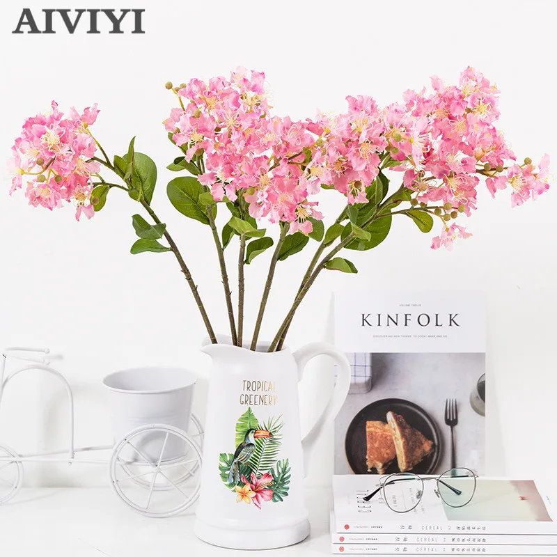 Высококачественные Искусственные цветы Lagerstroemia для дома свадебной вечеринки
