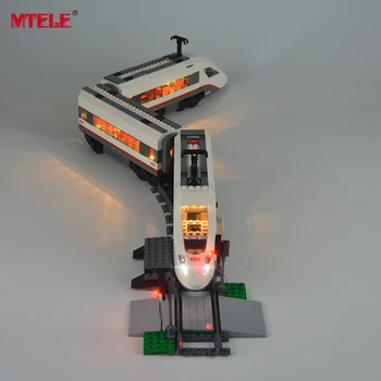 MTELE Brand New Arrival Led Light Kit For 60051 Trains High-speed Passenger Model Lighting Set Compatible With Model 02010 2017 inflatable mushroom model with led light