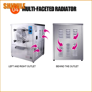 

SHIPULE 12-15L Commercial Stainless steel Vertical Hard ice cream machine, ice cream maker of free shipping