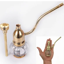 Hot Sale Cigarette Brass Glass Hookah tuyau chicha nargile Tobacco pipe Bowl Smoking Accessories Tools Bong long Holder Filter