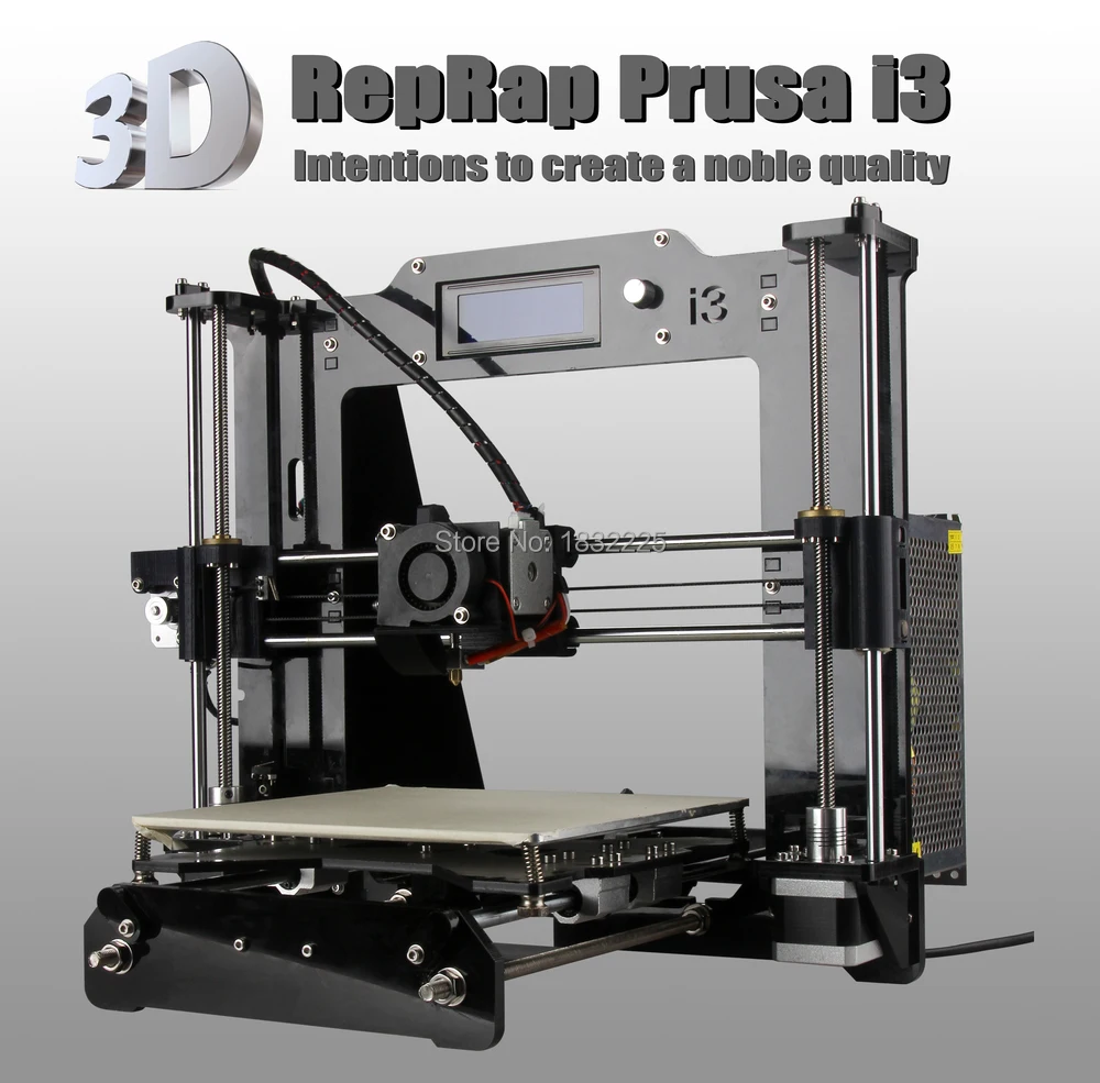 impresora 3d Reprap Prusa i3 DIY 3d Printer kit with 1 Roll Filament 8GB SD card