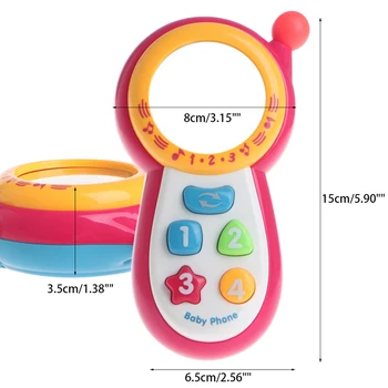

Baby Learning Study Musical Sound Cell Phone Kid Educational Mobile Toy Phone Vocal Toys Kids Gift