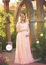 Летнее кружевное платье для беременных реквизит для фотосъемки длинное кружевное платье Дамское кружевное свадебное платье пляжное