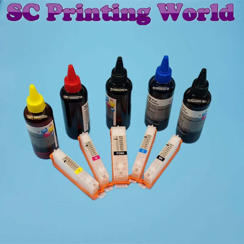 Чернильный картридж PGI850 CLI851 для Canon PIXMA IP7280 MG5480 MG5580 MG6400 MX928 MX728 iX6880 iX6780|Чернильные