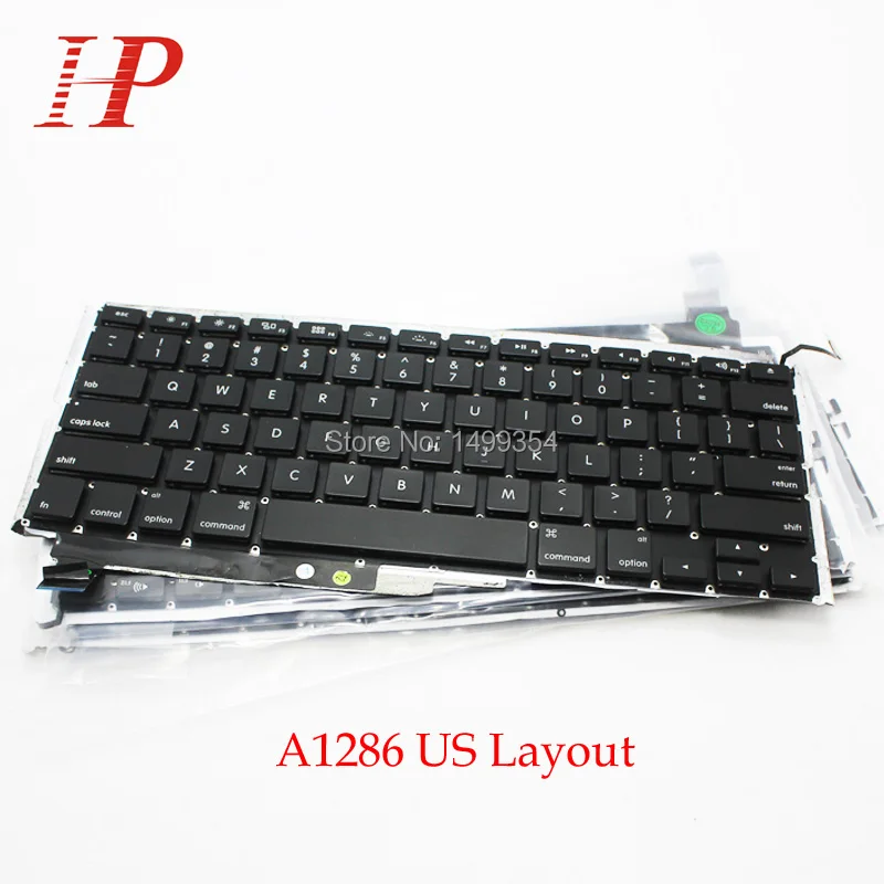 5PCS Genuine A1286 US Keyboard With Backlight For Apple Macbook Pro 15 ...