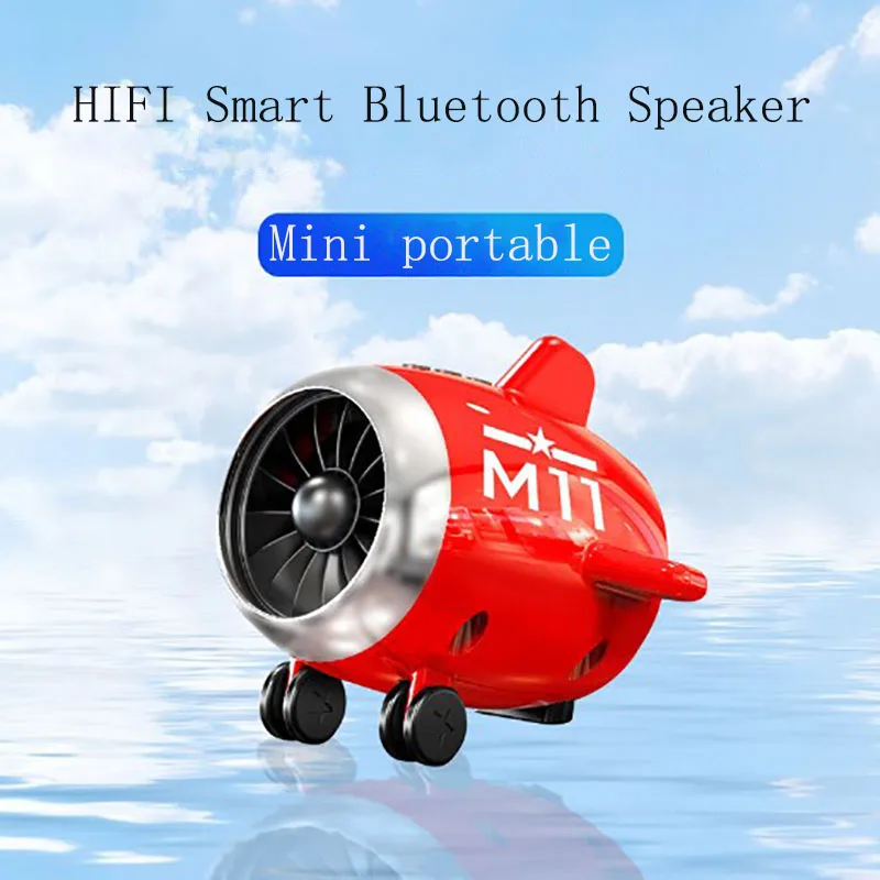 

Smart Bluetooth 5.0 speakers fighter style design 3D surround sound MINI portable HD call voice prompt Digital noise reduction