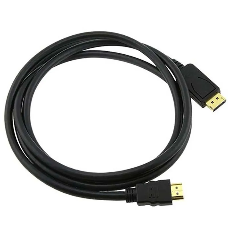 Дисплей мужской порт к HDMI Мужской кабель(черный, 1,8 м - Цвет: Black