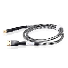 Аудиокабель USB разъем A-B квадратный Порты и разъёмы внешняя звуковая карта DAC USB декодер принтер кабель для передачи данных внешний двойной Экранирование линии