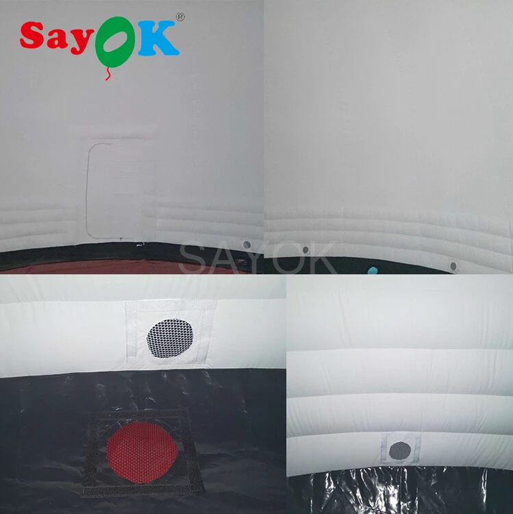 Новый дизайн надувная проекционная купольная палатка лампа для школьного
