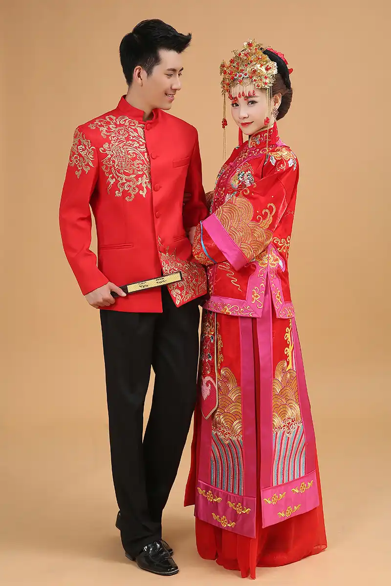 traditional chinese male wedding clothing