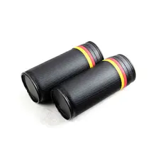 2x круговой углеродного волокна сиденье шеи подголовник для отдыха Подушка w Немецкий флаг для VW BMW AUDI TOYOTA HYUNDAI FORD BENZ FOCUS KIA