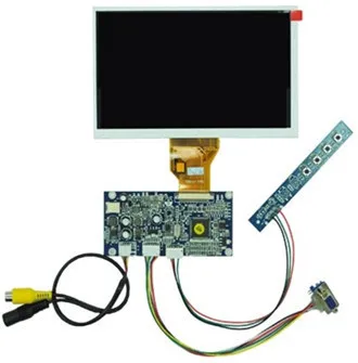 

AV / VGA / VIDEO Drive Board + 7.0 inch Color TN90 TFT LCD Screen (No TP) 800(RGB)*480 (NTSC / PAL System)