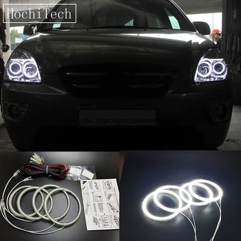 

HochiTech Ultra bright SMD white LED angel eyes 2500LM 12V halo ring kit daytime running light DRL for Kia Carens Rondo 2006-11