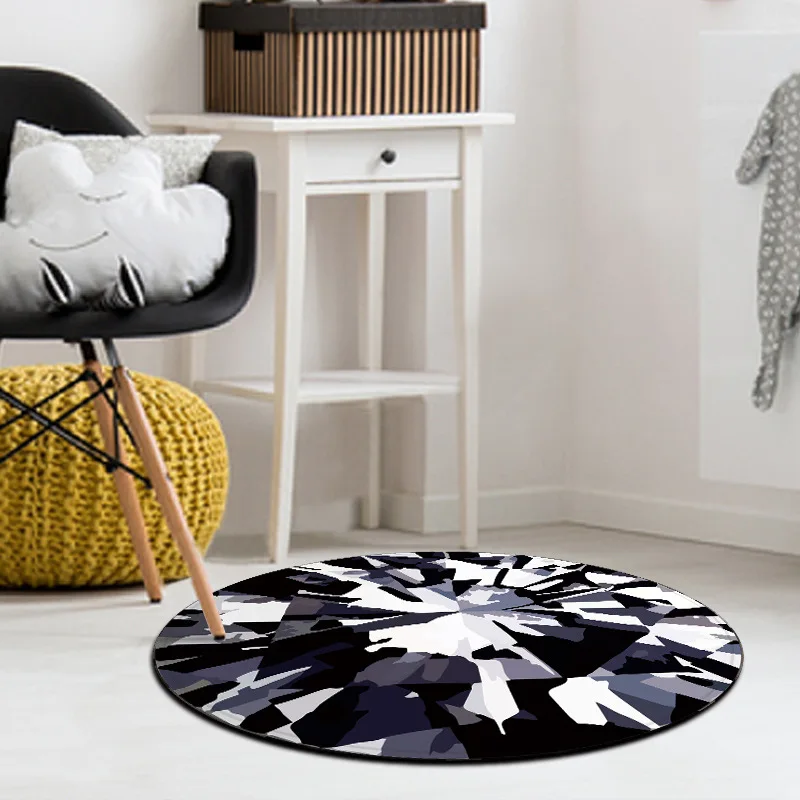 Distinctive Round Mat Rug Carpet for Bedroom Diamond Round Carpet Computer Chair Floor Pad Floor Mat for Bedroom Kids Floor Pad Distinctive Round Mat Rug Carpet for Bedroom Diamond Round Carpet Computer Chair Floor Pad Floor Mat for Bedroom Kids Floor Pad