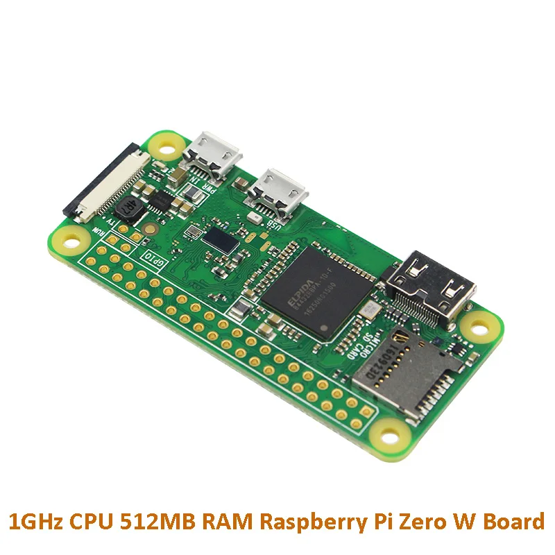 

Raspberry Pi Zero W Board 1GHz CPU 512MB RAM with Built-in WIFI & Bluetooth RPI 0 W