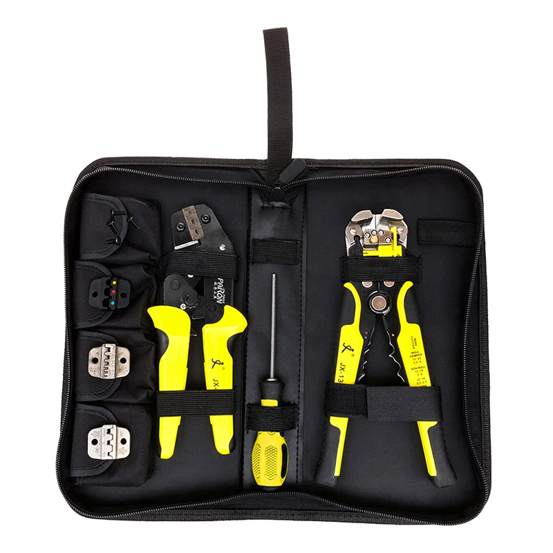 

Whosale JX-D4301 Multifunctional Ratchet Crimping Tool Wire Strippers Terminals Pliers Kit Essential Cable Cutter Hand Tools