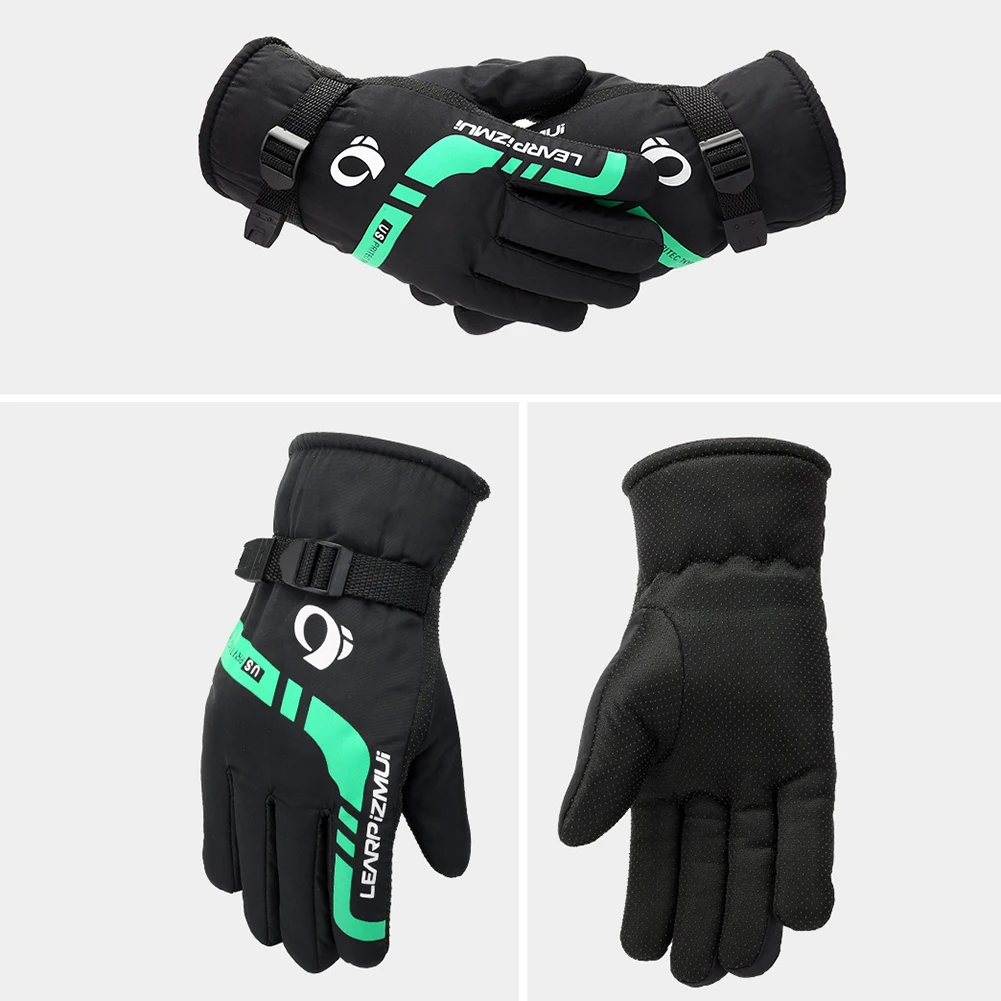 Теплые Зимние перчатки для женщин и мужчин, мужские зимние перчатки для езды на мотоцикле, мужские ветрозащитные перчатки для езды на велосипеде и лыжах
