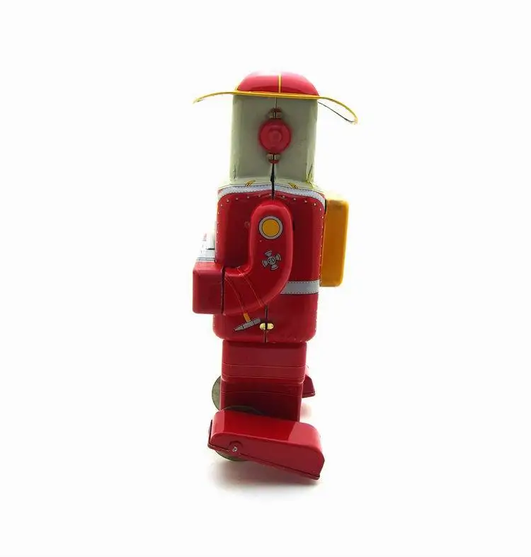 Red TMS652 Retro Tin Collectable Robot Ornament FIREMAN 