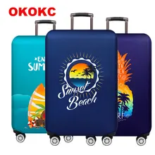 Thickest Luggage cover Travel Suitcase Protective Cover Suitable for 18-32 inch Trolley elastic dust cover Travel accessories rerekaxi travel elastic luggage cover suitcase protective shell trolley case dust cover 22 28 inch travel accessories