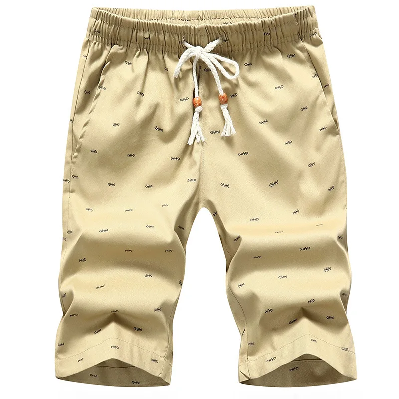 2018 Summer New Solid Shorts Men Cotton Slim Fit Knee Length Casual men clothes High Quality Plus Size 5 Color available